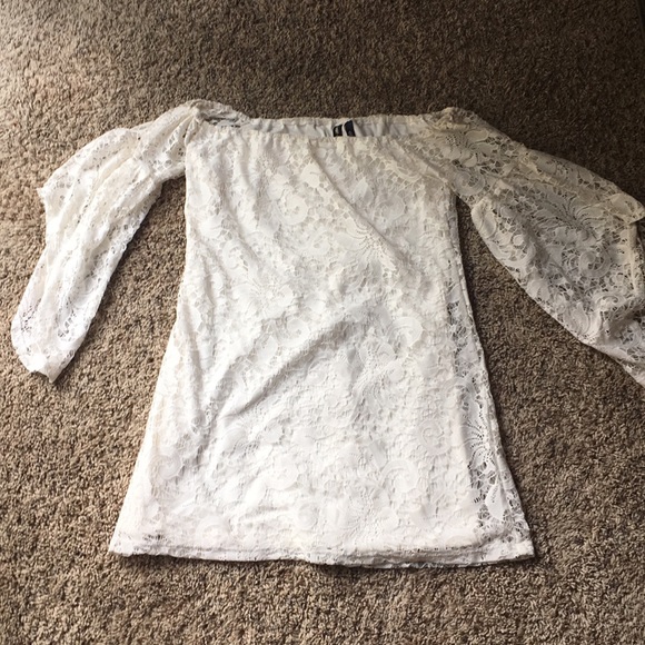 Boho lace off the shoulder dress - Picture 2 of 5